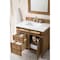 James Martin Vanities Brittany 36in Single Vanity, Saddle Brown w/ 3 CM White Zeus Quartz Top 650-V36-SBR-3WZ - alternate 3